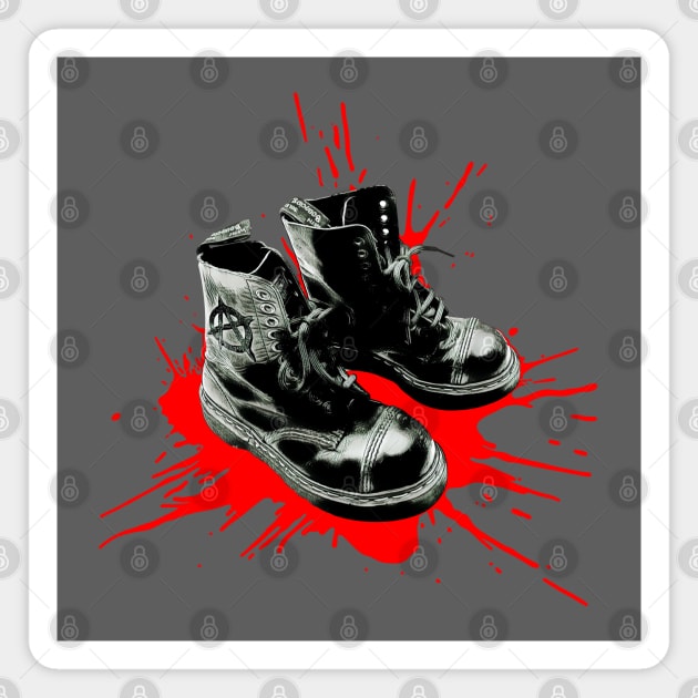 Doc Boots (Red) Magnet by Colonel JD McShiteBurger